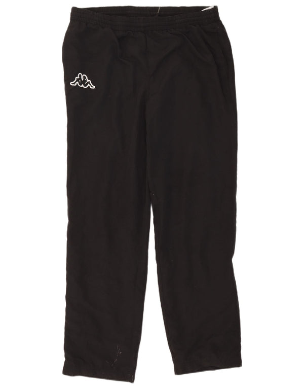 Calça de treino masculina Kappa grande poliéster preto