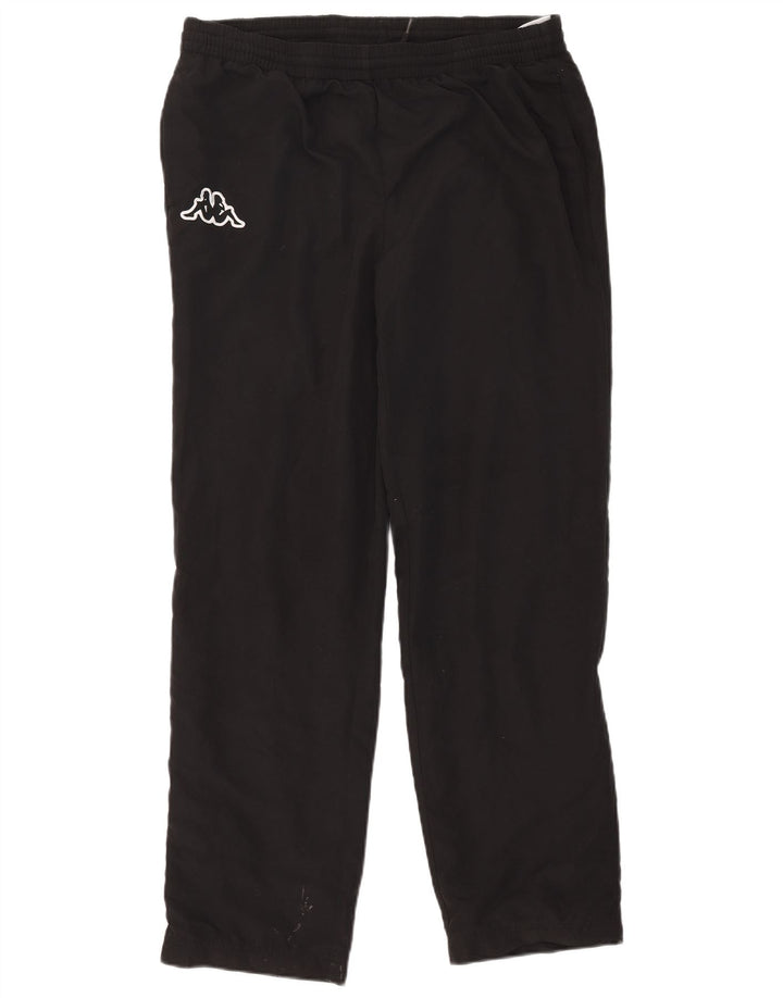 Calça de treino masculina Kappa grande poliéster preto
