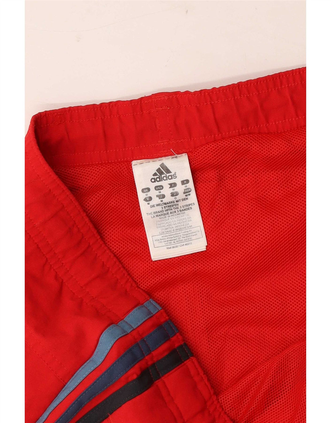 Adidas Mens Sport Shorts Médio Vermelho Nylon