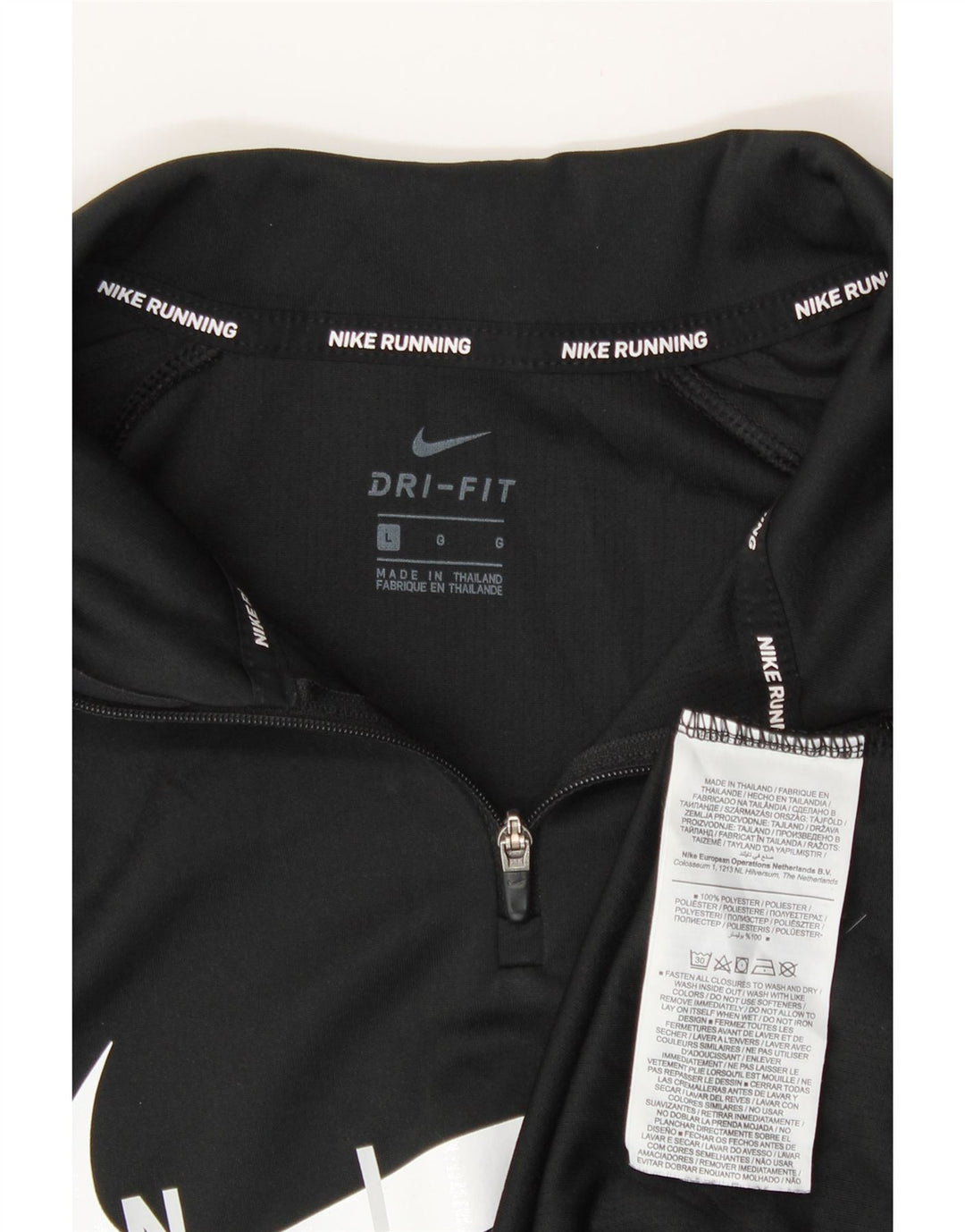 Nike Womens Dri Fit Graphic Pullover Treino Top Reino Unido 16 Grande Preto