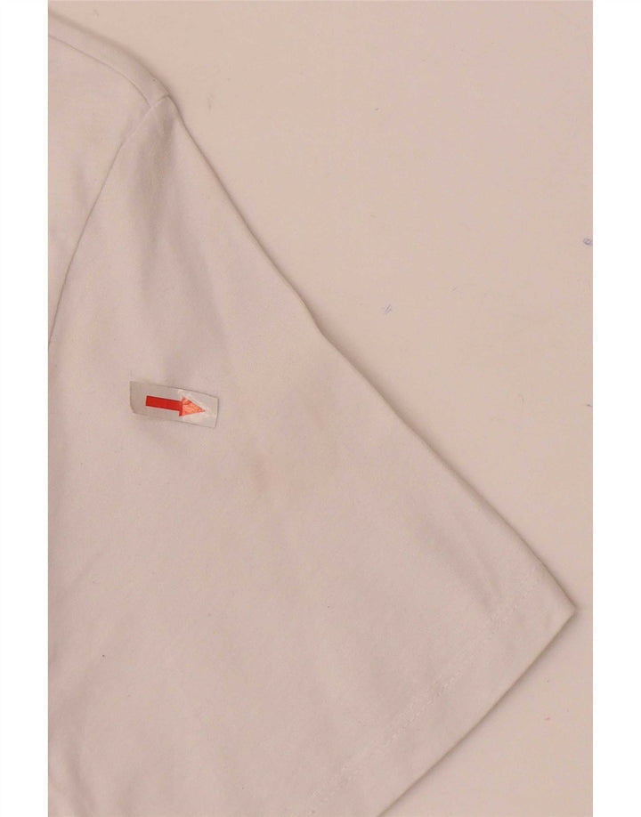 Camiseta gráfica masculina Jack & Jones Top médio algodão branco