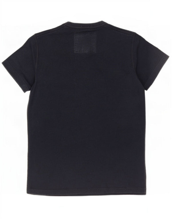 Camiseta masculina Abercrombie & Fitch Muscle Graphic Top médio algodão azul marinho
