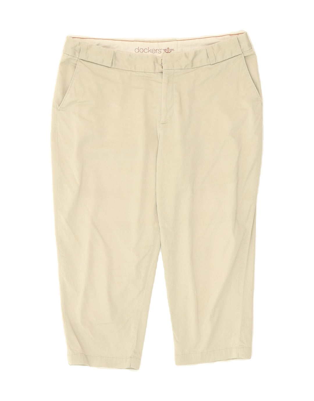 DOCKERS Womens Slim Capri Trousers US 12 Large W34 L20 Green Cotton Vintage Dockers and Second-Hand Dockers from Messina Hembry 