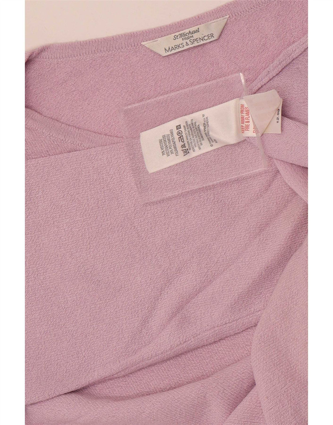 Top feminino Marks & Spencer St. Michael manga 3/4 Reino Unido 12 médio roxo
