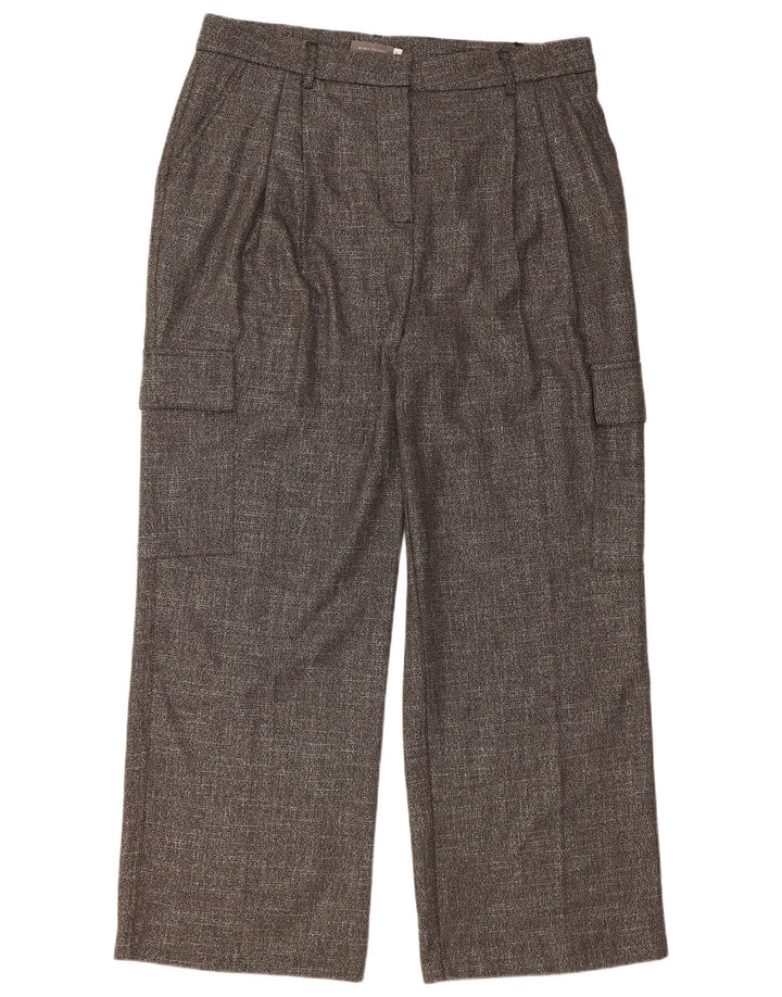 Calça cargo feminina MINT VELVET XL W36 L30 poliéster manchado cinza