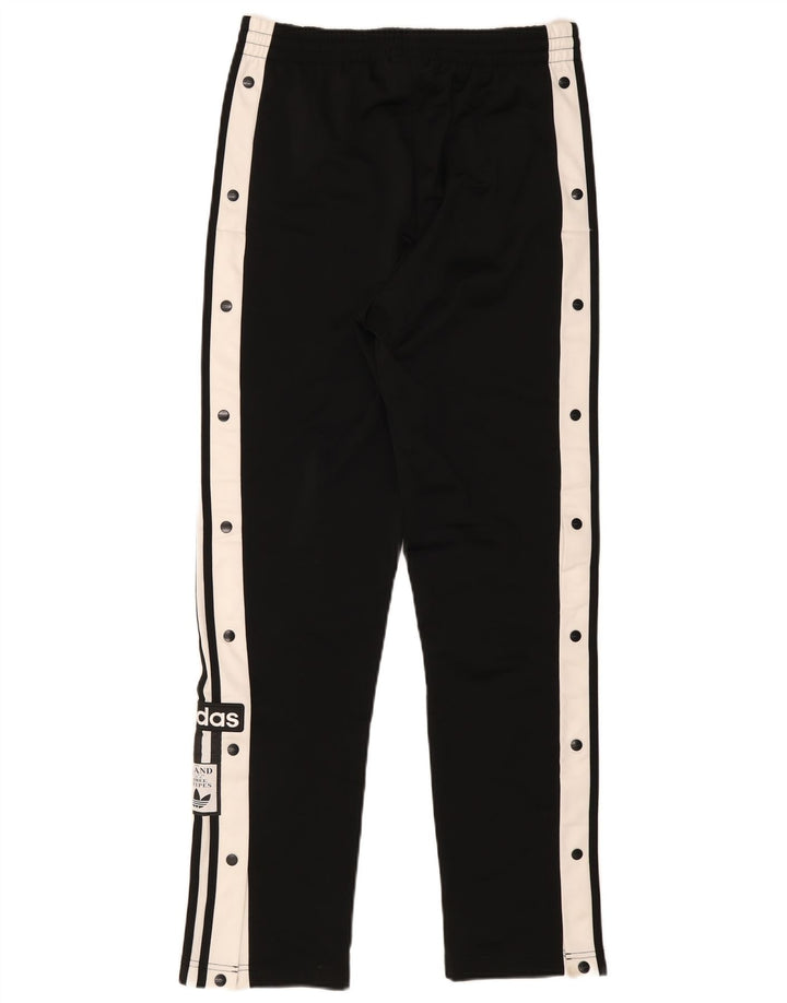 Calça de treino masculina Adidas grande poliéster colorblock preto