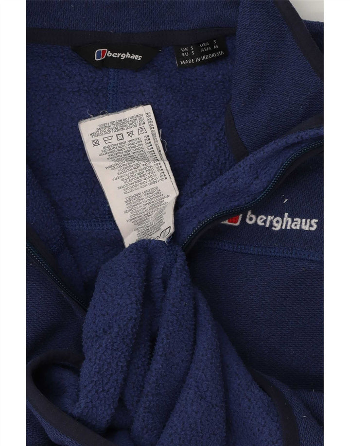 Berghaus moletom masculino com zíper e gola em poliéster azul marinho pequeno