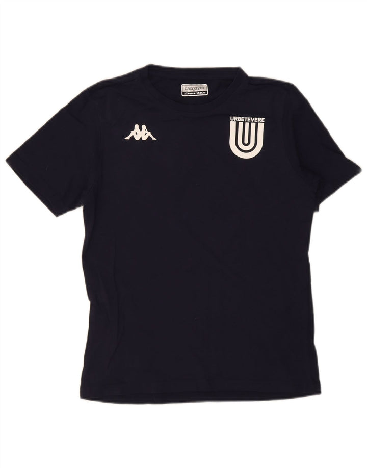 Top Kappa Boys Graphic 11-12 Anos Azul Marinho