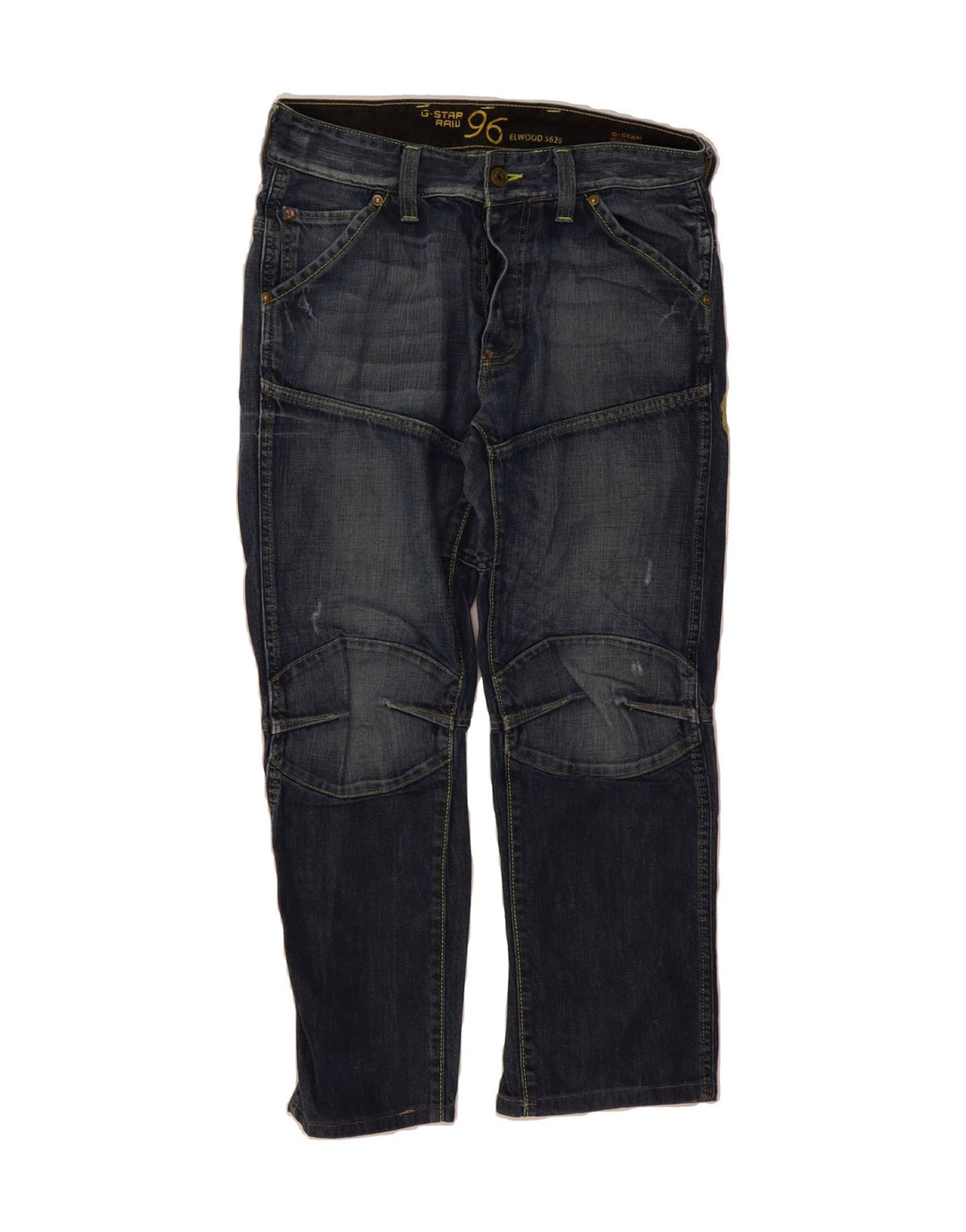 G-STAR Mens Graphic Straight Jeans W33 L26 Navy Blue Cotton Vintage G-Star and Second-Hand G-Star from Messina Hembry 