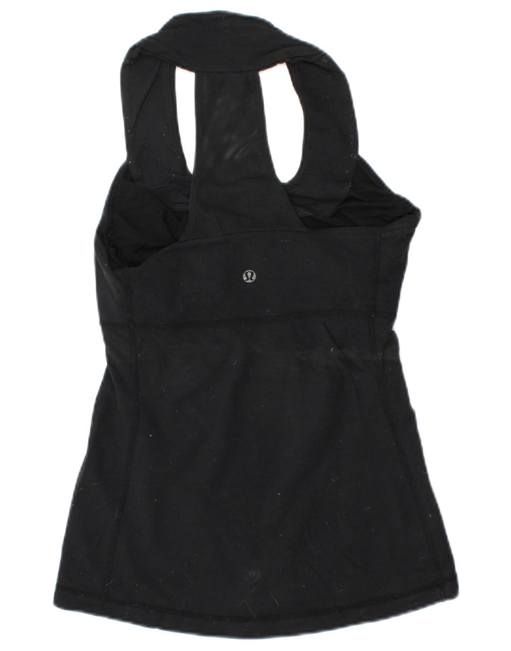 Top colete feminino LULULEMON UK 8 pequeno preto