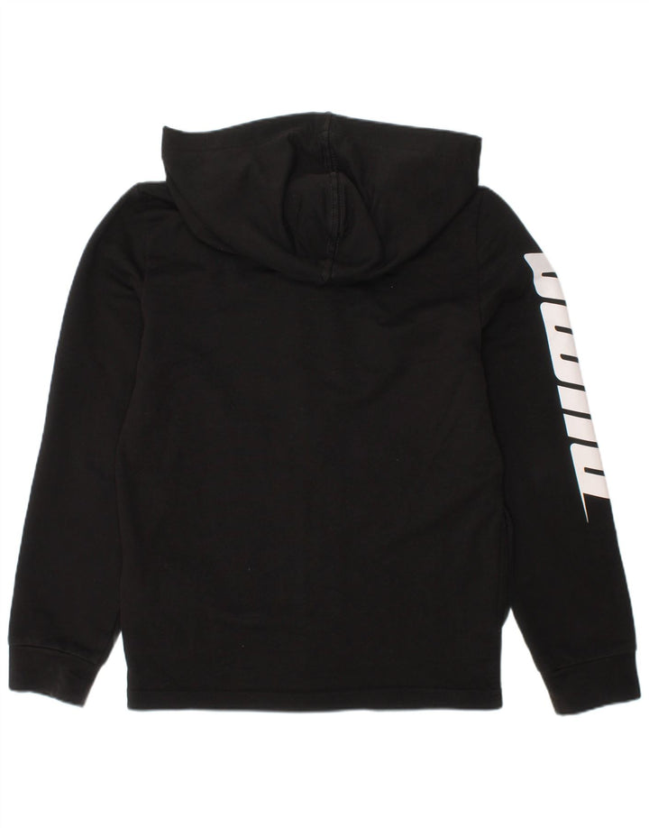 Suéter Puma Boys Graphic Zip com capuz 5-6 anos algodão preto