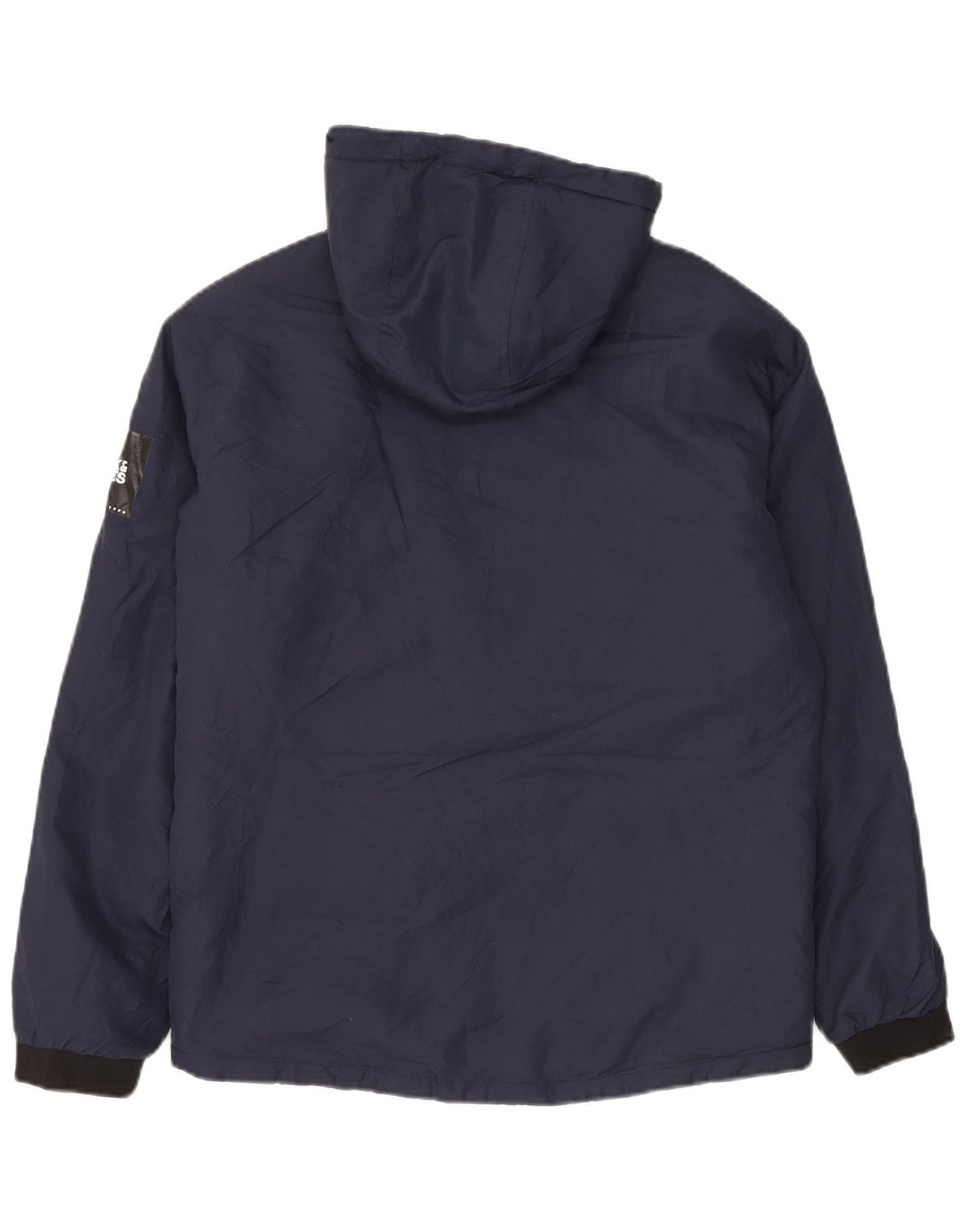 Jaqueta corta-vento masculina Jack & Jones com capuz Reino Unido 38 azul marinho médio
