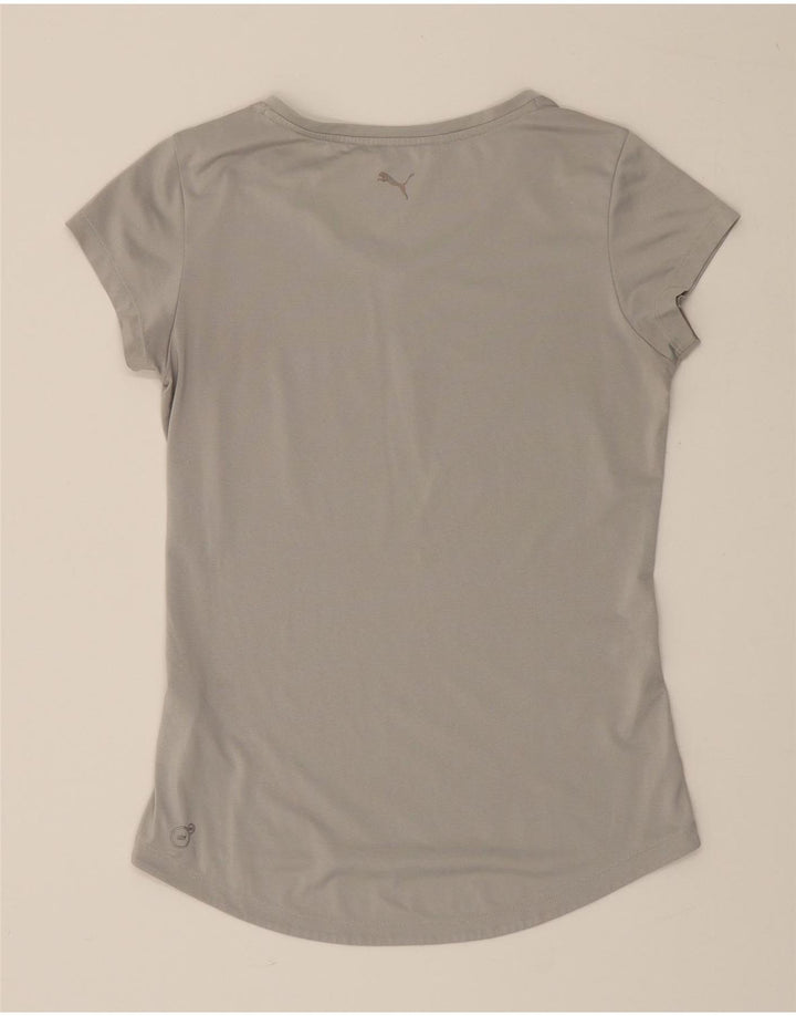 PUMA Womens T-Shirt Top UK 12 Medium Grey Vintage Puma and Second-Hand Puma from Messina Hembry 