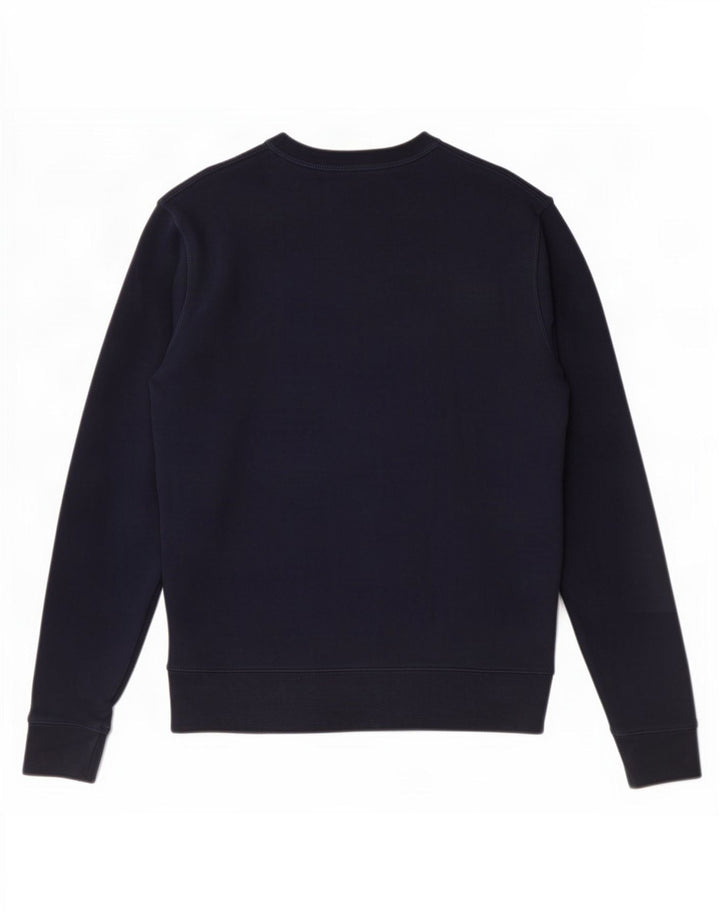 Suéter masculino Marks & Spencer pequeno azul marinho algodão
