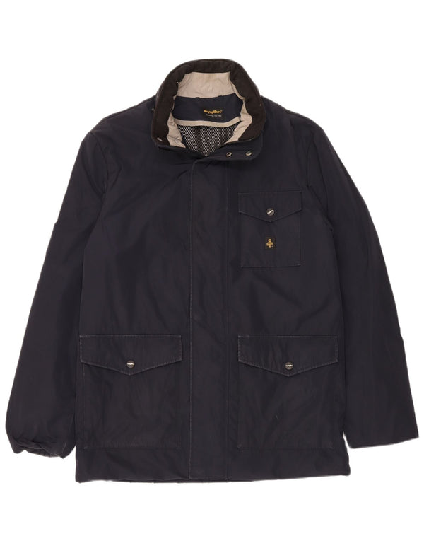 REFRIGIWEAR Mens Utility Jacket IT 50 Large Navy Blue Polyester