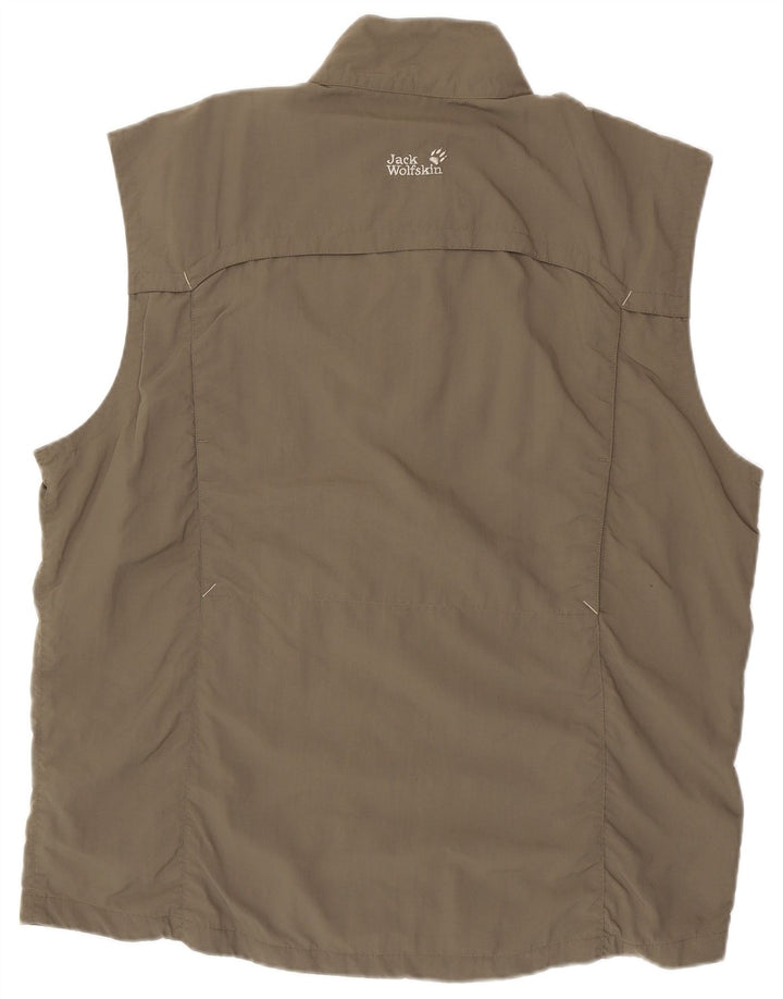 Jaqueta masculina sem mangas JACK WOLFSKIN Reino Unido 46/48 2XL cinza