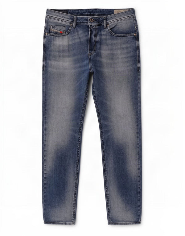 Diesel Mens Slim Jeans W34 L34 Azul Algodão