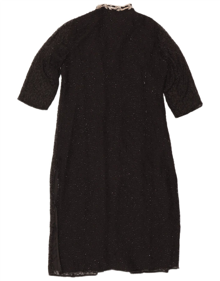 Cardigan feminino Jacques Vert noite manga 3/4 Reino Unido 12 médio preto