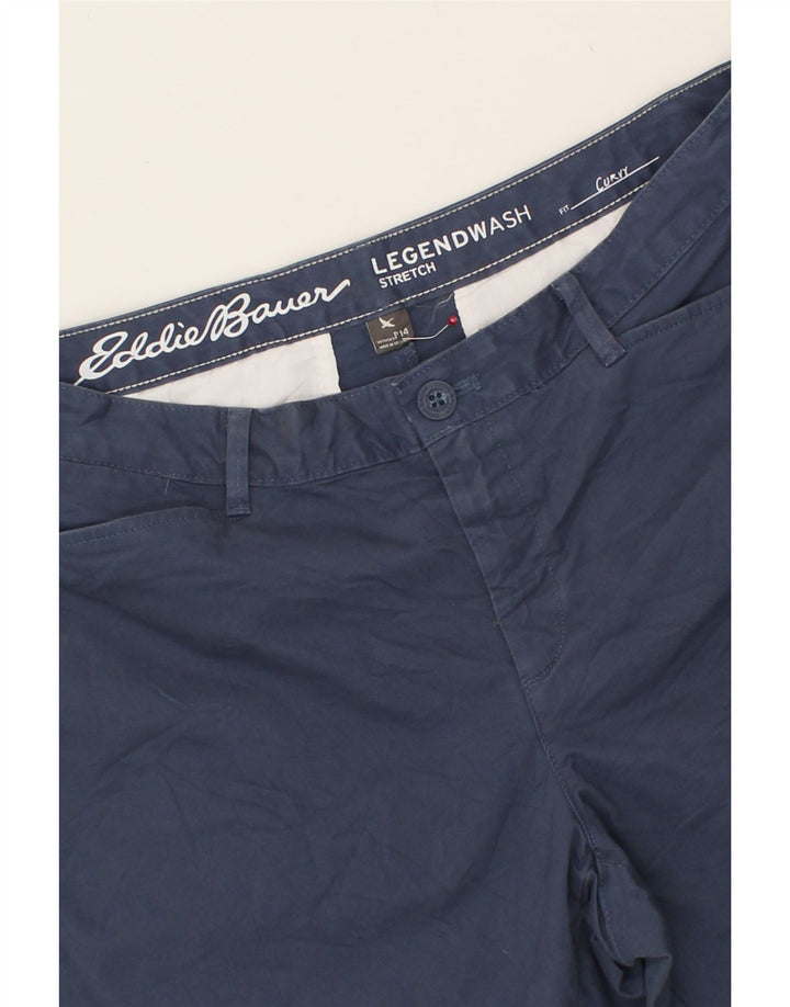 EDDIE BAUER Womens Legendwash Bermuda Shorts US 14 XL W36 Blue Cotton Vintage Eddie Bauer and Second-Hand Eddie Bauer from Messina Hembry 