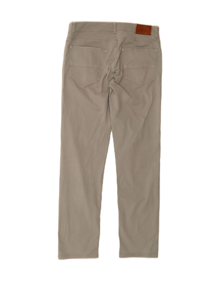TRUSSARDI Mens Straight Casual Trousers W33 L32 Grey Vintage Trussardi and Second-Hand Trussardi from Messina Hembry 