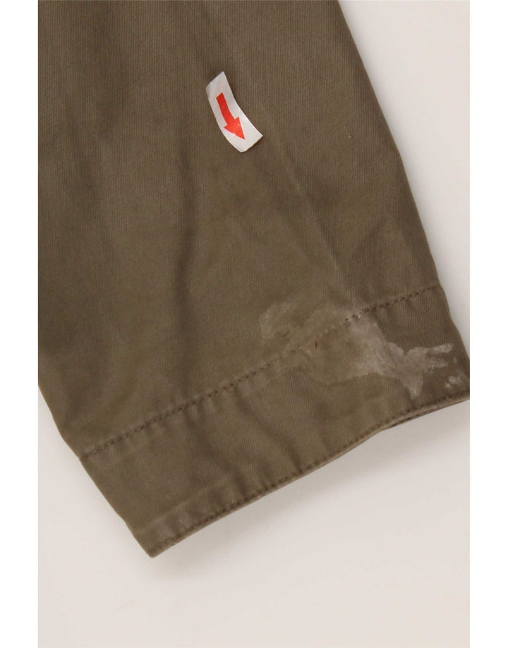 Jaqueta utilitária feminina Marks & Spencer UK 44 2XL algodão cáqui