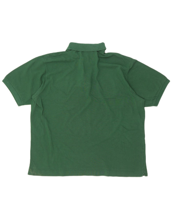 Camisa polo masculina Lacoste tamanho 7 2XL algodão verde