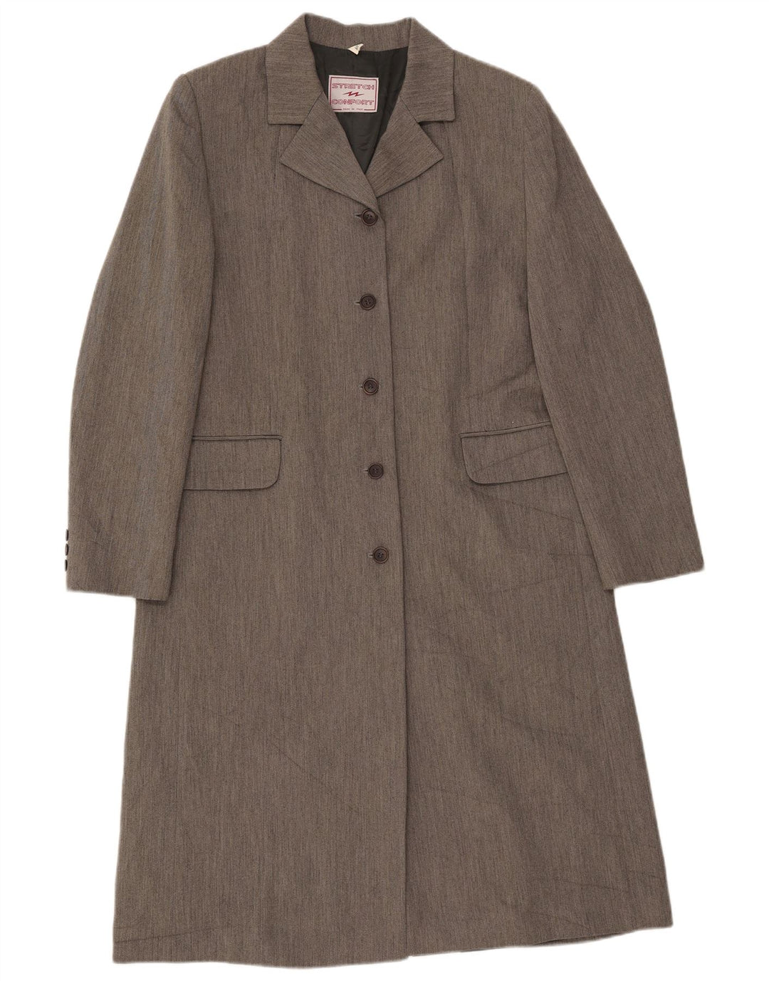Sobretudo feminino vintage IT 48 XL cinza viscose