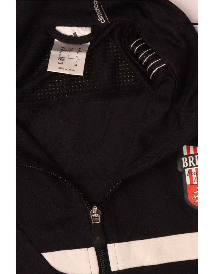 Adidas Mens Graphic Tracksuit Top Jacket Pequeno Poliéster Preto