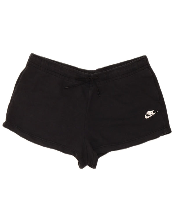 Shorts esportivos femininos Nike UK 16 grande algodão preto