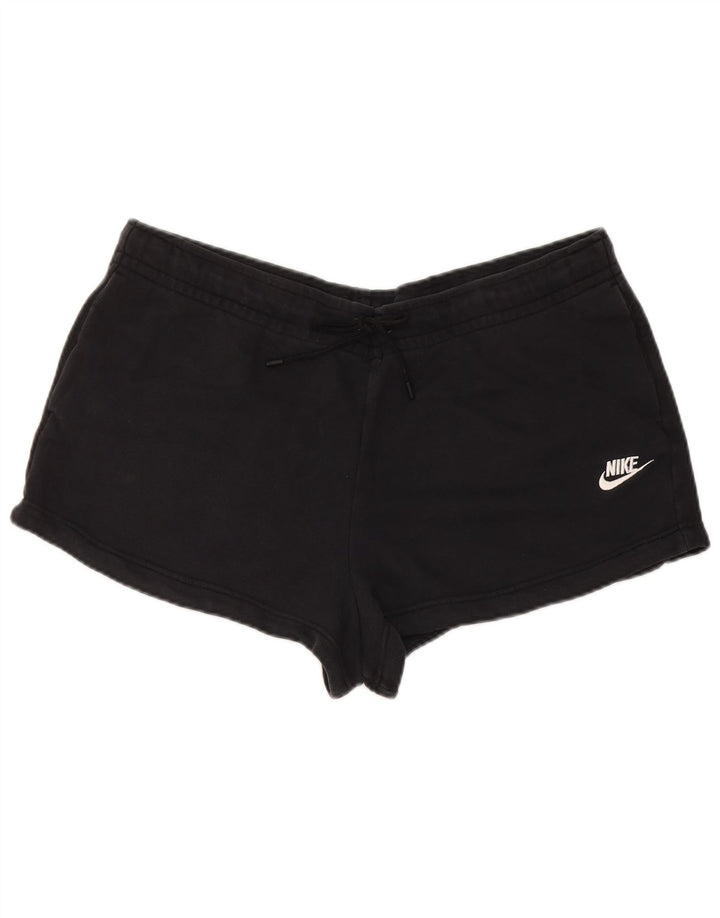 Shorts esportivos femininos Nike UK 16 grande algodão preto