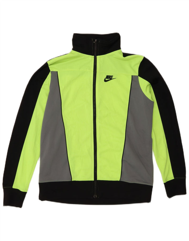Jaqueta Nike Boys Tracksuit Top 13-14 Anos Verde Colorblock Poliéster