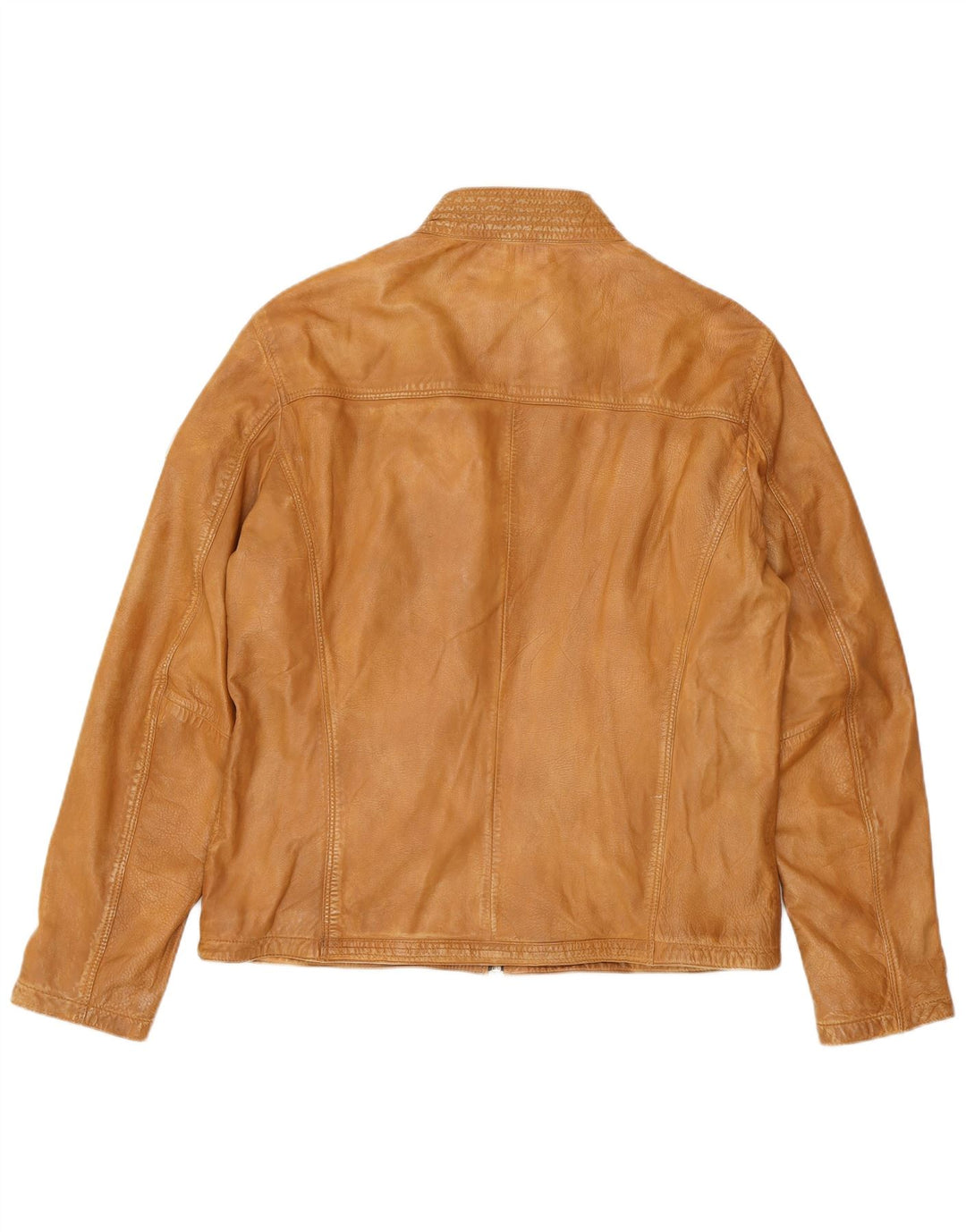 Jaqueta de couro masculina MILESTONE Reino Unido 40 couro bege grande