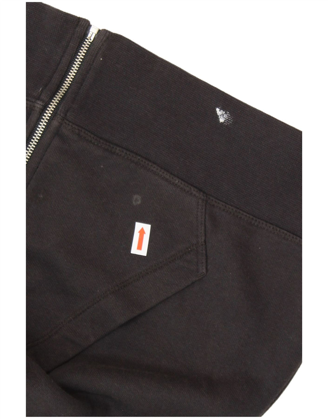 Suéter feminino CHAMPION Heritage Fit com capuz e zíper Reino Unido 14 algodão preto médio