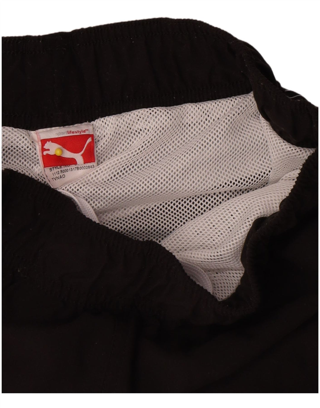 Puma Mens Graphic Sport Shorts Pequeno Poliéster Colorblock Preto