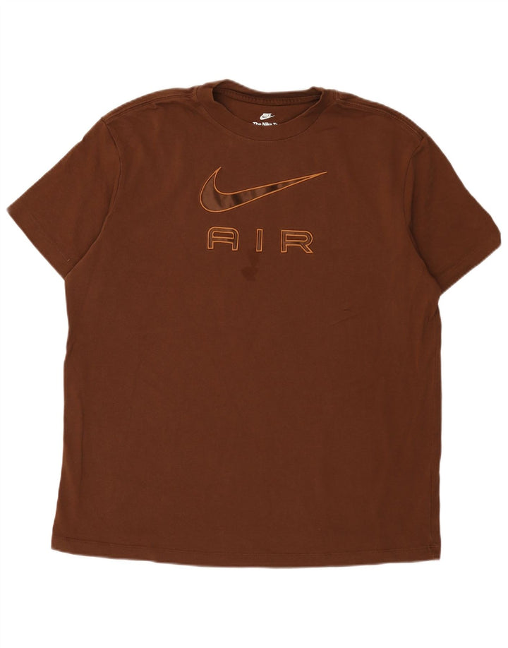 Camiseta Nike Masculina Loose Fit Graphic Top Grande Marrom