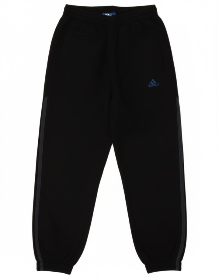 Adidas meninos calças de treino joggers 9-10 anos preto poliéster