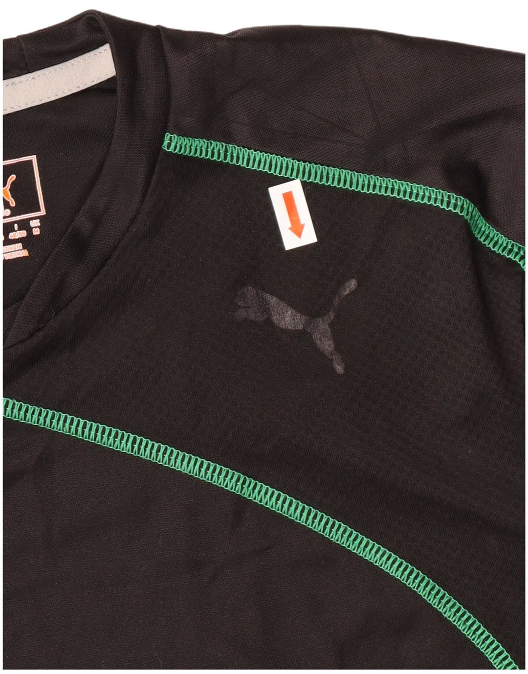 Camiseta masculina PUMA Top médio preto poliéster