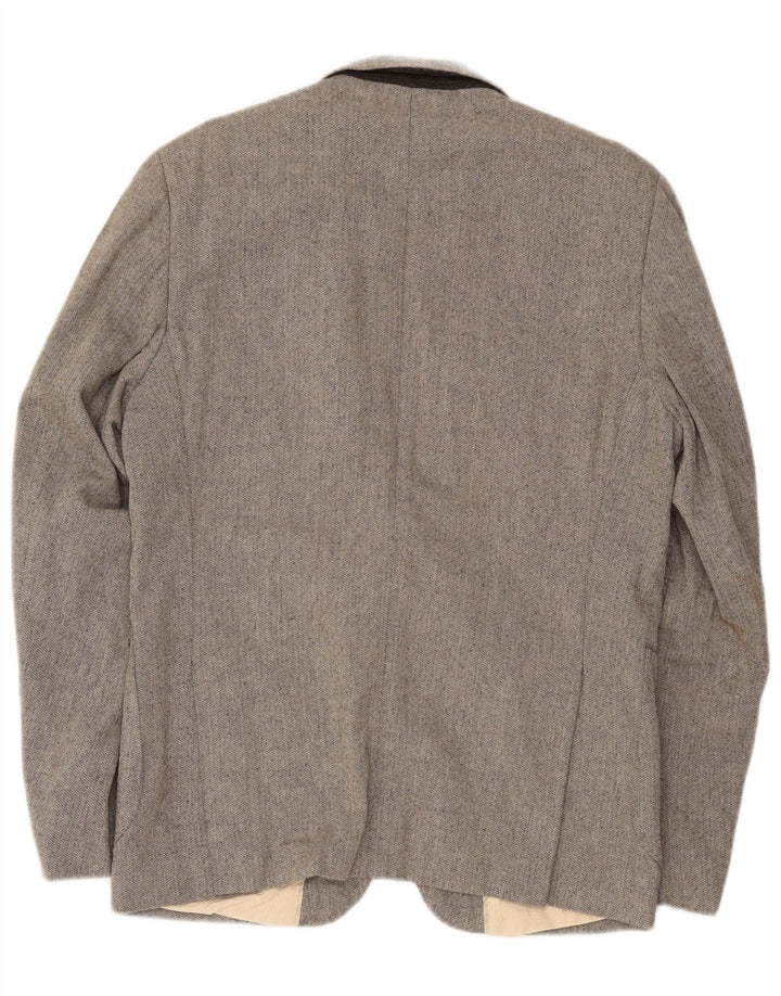 Jaqueta Blazer Masculina Scotch & Soda com 2 Botões IT 50 Grande Cinza