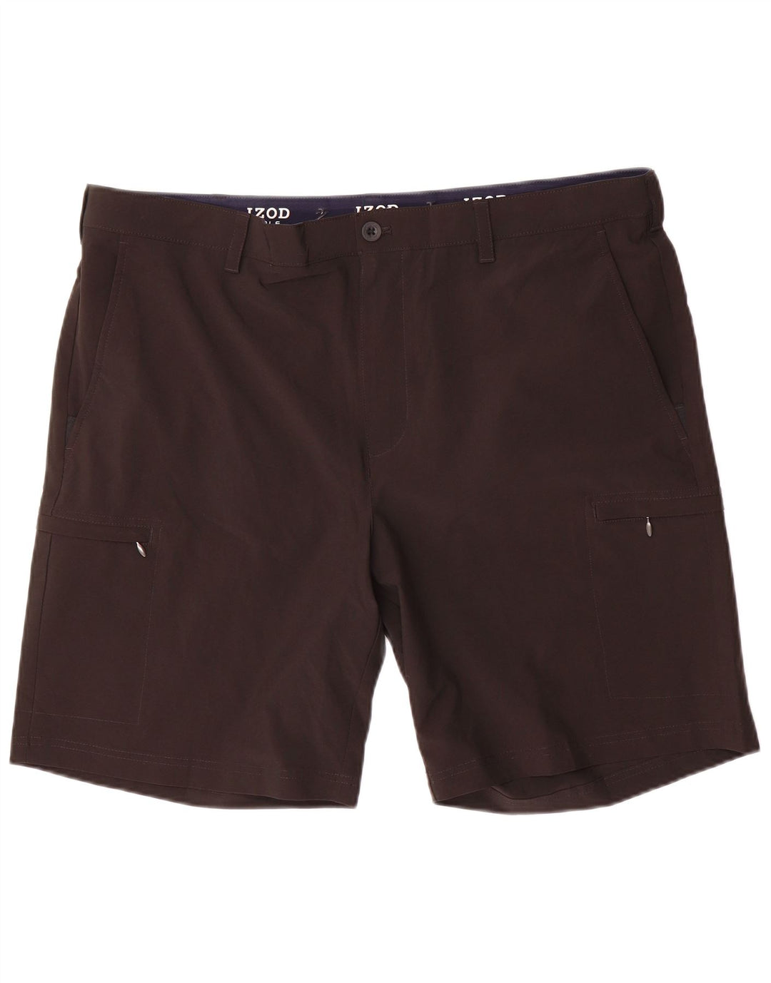 IZOD Mens Golf Cargo Shorts W40 XL Poliéster Preto