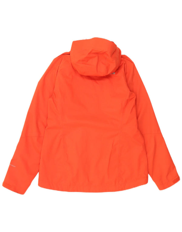 Jaqueta de chuva com capuz feminina The North Face UK 14 poliéster laranja médio