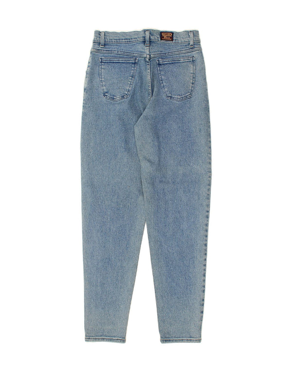 Calça jeans feminina VINTAGE cintura alta cônica UE 40 médio W28 L30 algodão azul