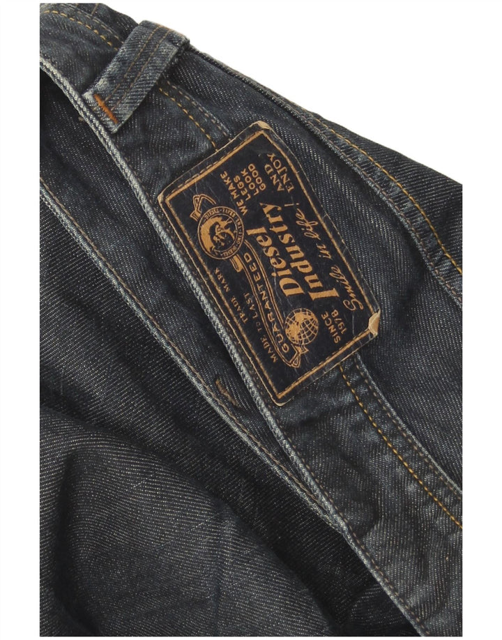 Diesel Mens Larkee Regular Straight Jeans W38 L32 Azul Algodão