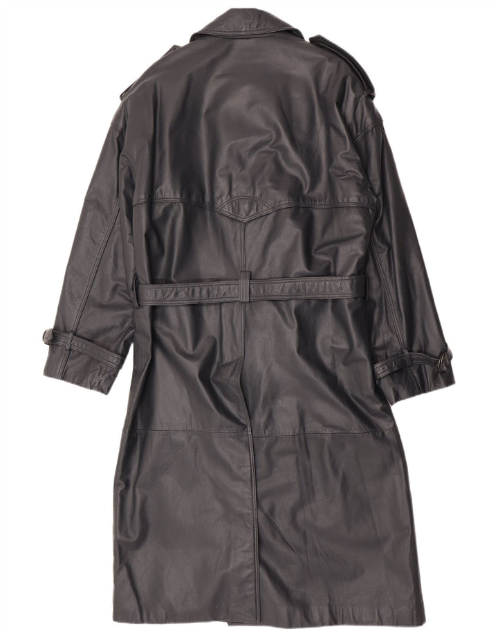 Casaco masculino de couro Machiavelli com peito duplo IT 48 couro cinza médio