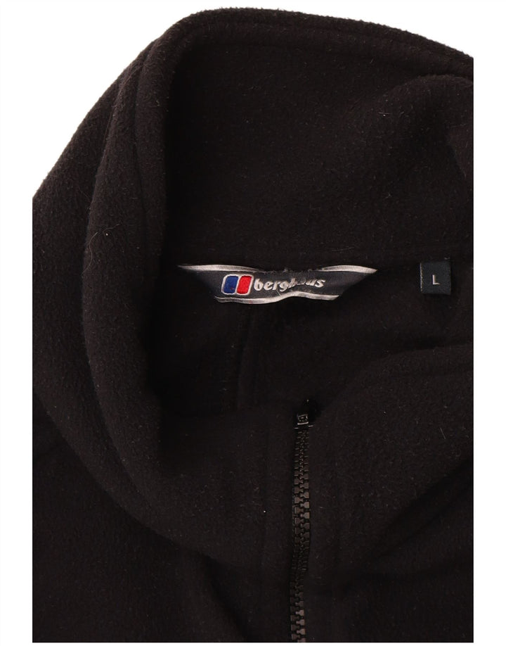Jaqueta de lã masculina Berghaus UK 40 grande poliéster preto