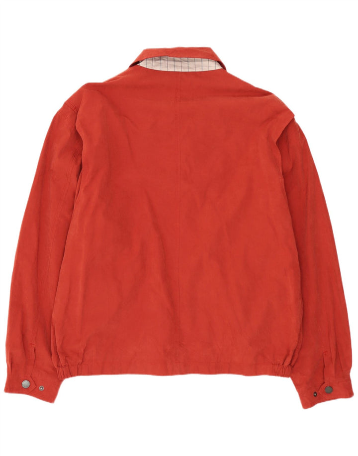 Jaqueta bomber masculina LONDON FOG UK 42 XL poliéster vermelho