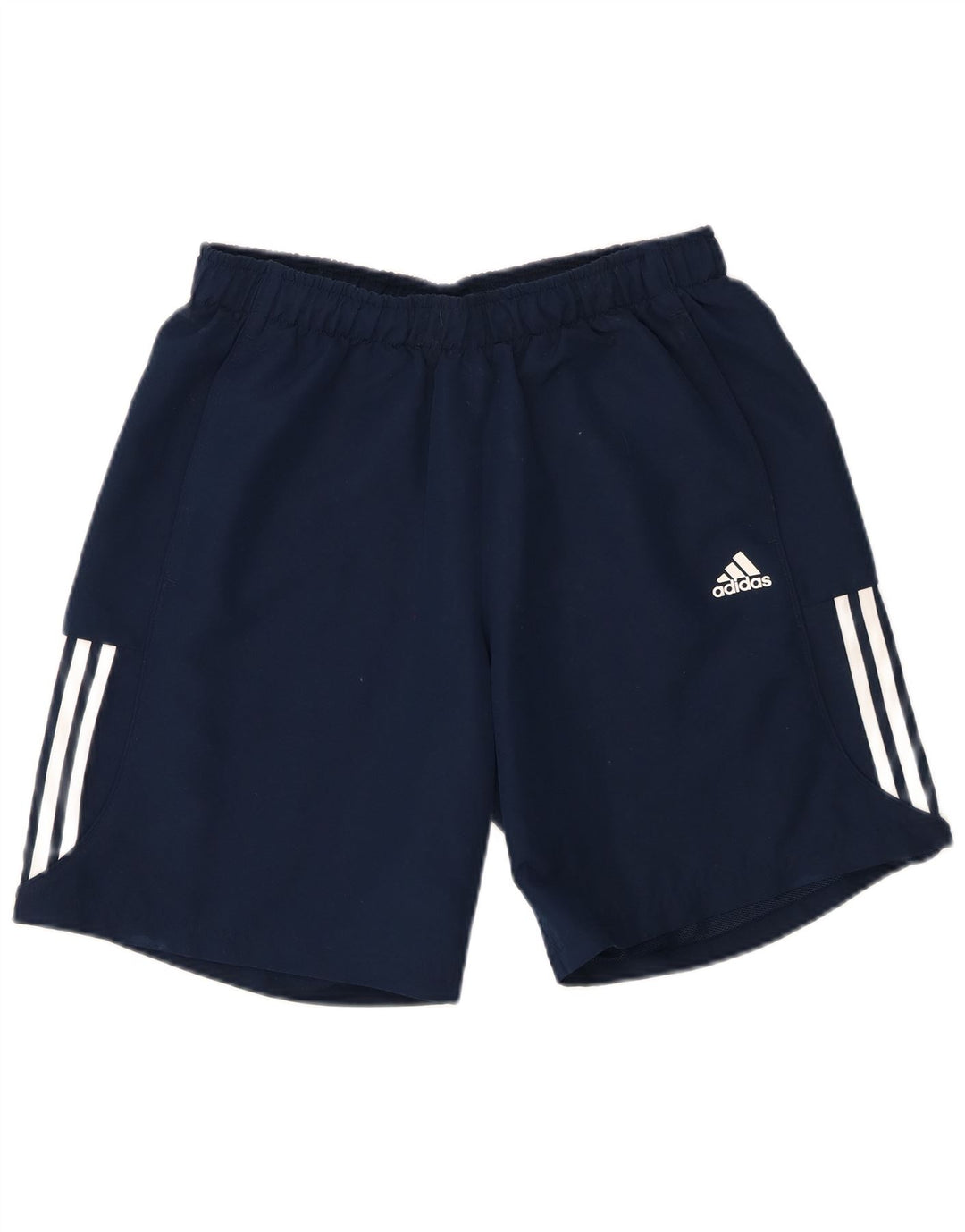 Shorts esportivos masculinos Adidas Climalite grandes poliéster azul marinho