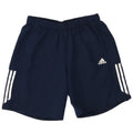 Shorts esportivos masculinos Adidas Climalite grandes poliéster azul marinho