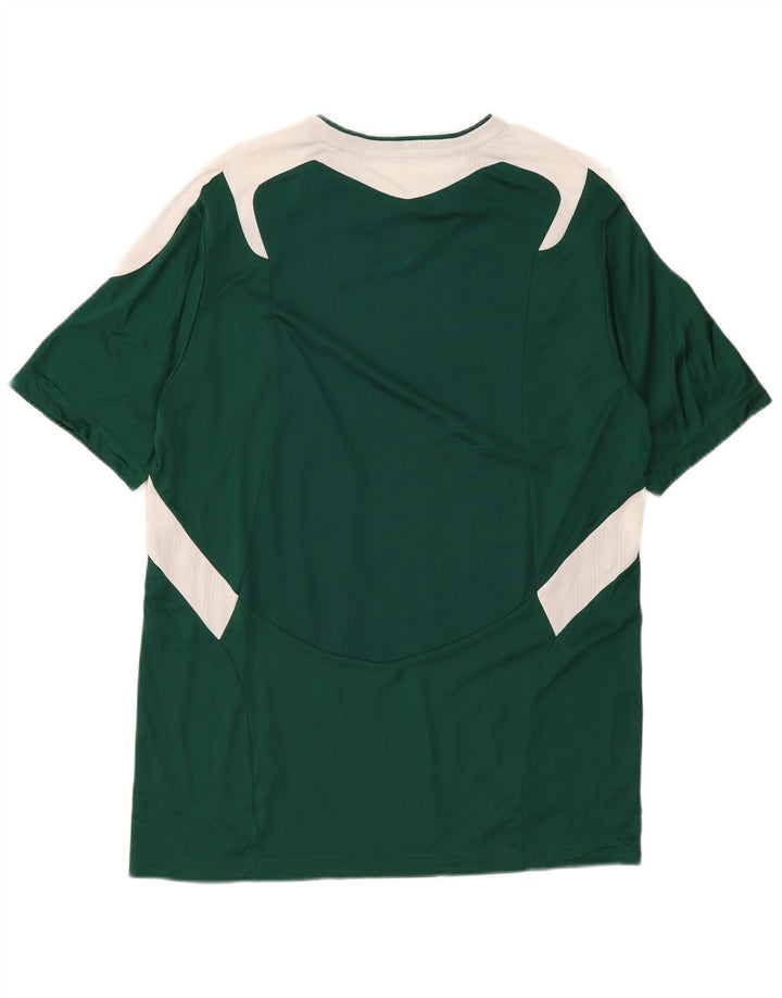 Adidas Mens Mason T-Shirt Top Grande Verde Colorblock Poliéster