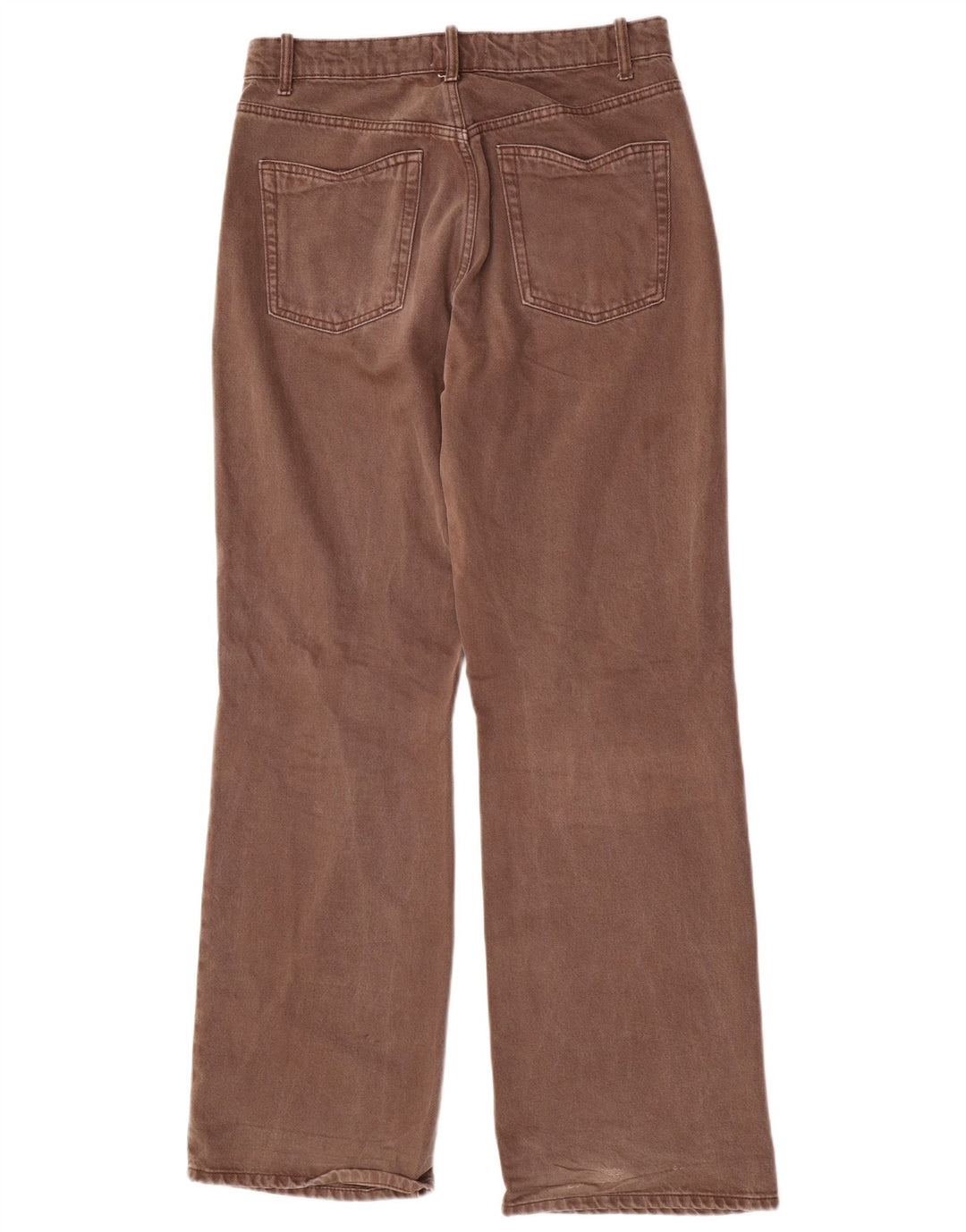 Calça jeans reta feminina Zara W30 L33 algodão marrom