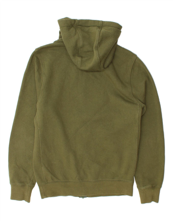 NIKE Mens Zip Hoodie Sweater XS Khaki Cotton Vintage Nike and Second-Hand Nike from Messina Hembry 